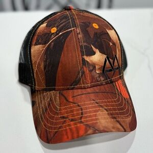 Cap America • Orange Camo Snapback Hat